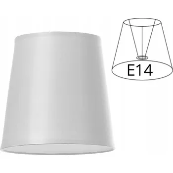 Stínidlo Stínidlo ke lampě Kónické E14 malé SVĚTLE ŠEDÉ