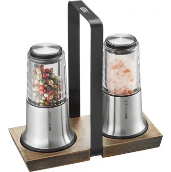 Mlýnek na koření Sada mlýnků na sůl a pepř Gefu X-PLOSION stříbrná