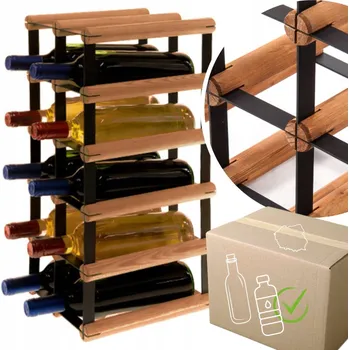 Stojan na víno Stojan na víno RW-8 2x5 regál olejovaný na 10 lahví