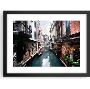 Obraz Obraz plakát v černém rámu do obýváku 40x30 foto města, plakáty na zeď