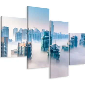 Obraz Obraz Moderní ARCHITEKTURA 3D 4 Dílný 80x50