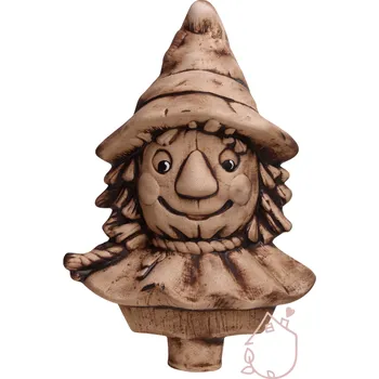 Zahradní dekorace Ozdoba na plot | strašák Oliver keramický