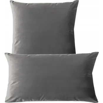 Polštář Polštář z aksamitu ŠEDÁ OCELOVÁ 60x40cm