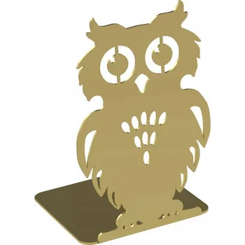 Obraz Podpěrka na knihy SOVA zlatá barva stojan