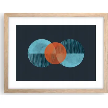 Obraz Obraz plakát v rámu světlý dub do obýváku 40x30 abstrakce foto na zeď