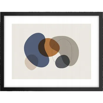 Obraz Obraz plakát v černém rámu do obýváku 40x30 abstrakce foto na zeď