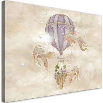 Obraz DĚTSKÝ OBRAZ Horkovzdušný balón 120x80