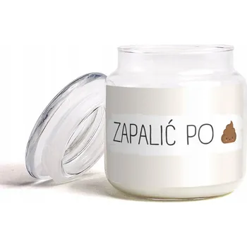 Svíčka Aromatická vonná svíčka ve sklenici do koupelny. Zapalte po hovínku.