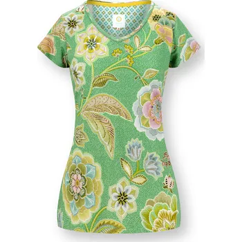 Dámské tričko PIP Studio Toy top krátký rukáv Matata zelená Velikost: L 51.512.682