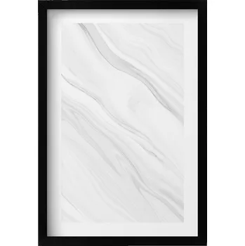 Obraz Nástěnný obraz v černém rámu, dekorace interiéru - Dekorativní mramor 40x60 cm