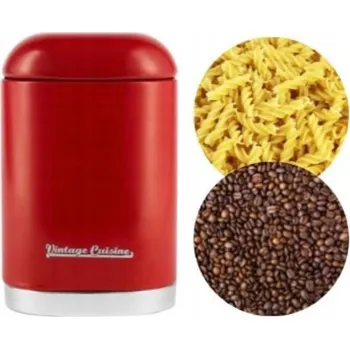 Dóza na potraviny Retro kuchyňská dóza na suché potraviny, červená