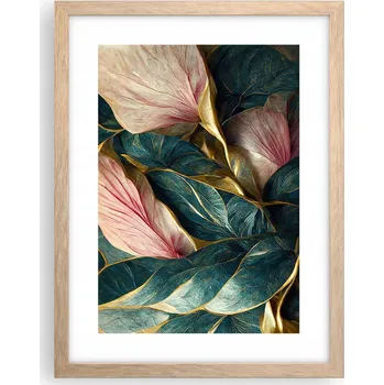 Obraz Obraz plakát v rámu světlý dub do obýváku 30x40 art deco plakáty na zeď