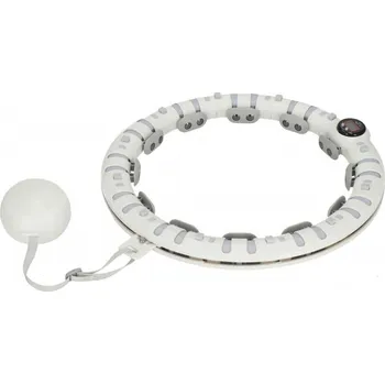 Chytrá hula hoop obruč se závažím SPRINGOS FA1032 bílá