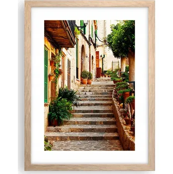 Obraz Obraz plakát v rámu světlý dub do obýváku 30x40 Španělsko foto na zeď