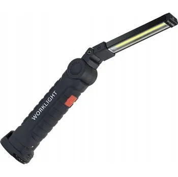 Svítilna LED DÍLENSKÁ LAMPA SVÍTILNA s MAGNET a HÁKEM, otočná o 270 stupňů, nabíjení USB, VÝKONNÁ 5W 1W slim