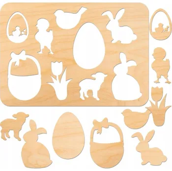 Šablona malířská Velikonoční 10 kusů 20x30cm pro malování Decoupage