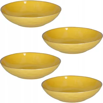 Talíř Hluboký talíř na polévku Rose&Tulipani Concerto Ocra 21 cm