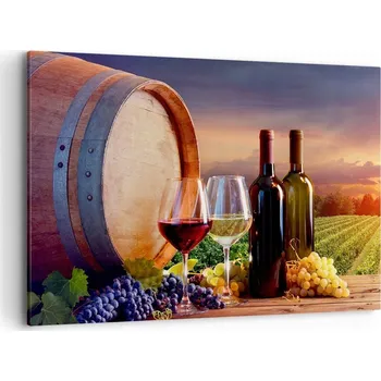 Obraz Velký obraz do obýváku 120x80 vinice moderní fotoobraz na plátně obrazy