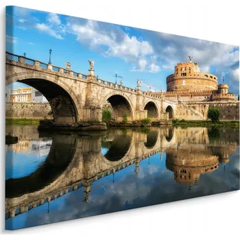 Obraz Nástěnný obraz MOST Hrad sv. Anděla Řím 3D 40x30