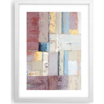 Obraz Obraz plakát v bílém rámu do obýváku 30x40 abstrakce plakáty na zeď