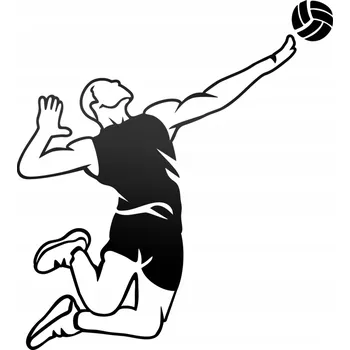 Samolepicí dekorace na vozidlo Reflexní samolepka na auto VOLEJBAL - SIATKARZ