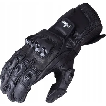 Moto rukavice Motocyklové rukavice HUSAR FIGHTER kožené sportovní černé pánské