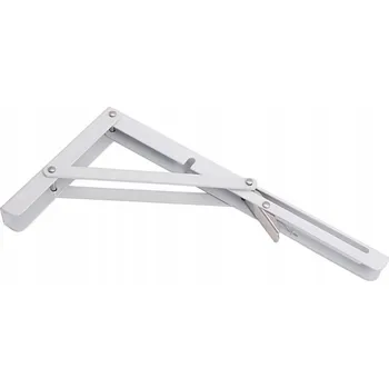 Úhloměr Skládací úhelník pod poličku XL-Tools KBT140 400x215x1,5 mm bílý