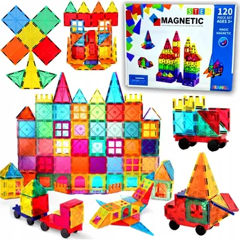 ostatní stavebnice STAVEBNICE KOSTKY VELKÉ KONSTRUKČNÍ PANELY 3D EDUKAČNÍ VELKÁ SADA XL