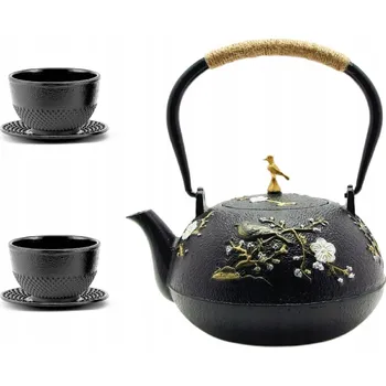 Konvice na čaj Železná konvice na čaj porcello 1 l černá, žlutá