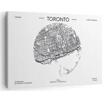 Obraz Obraz na plátně do obýváku ložnice 70x50 mapa foto obrazy na zeď canvas