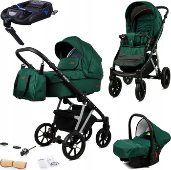 Kočárek Kočárek 4v1 BabyLux MARLUX – sportovní kočárek, hluboká korba, autosedačka, základna ISOFIX