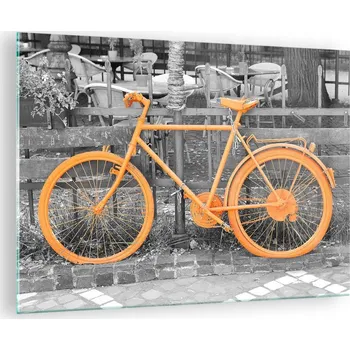 Obraz Obraz na skle do obýváku ložnice 70x50 kolo retro obrazy na zeď sklo