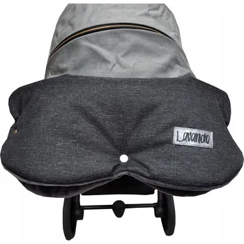 Kočárek MUFKA LEN mufa do kočárku rukavice oteplovač s plyšem teplá zima podzim