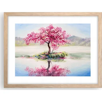 Obraz Obraz plakát v rámu světlý dub do obýváku 40x30 umělecká fotografie na zeď