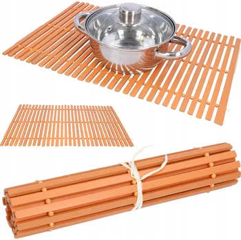 Obraz Obdélníková podložka bambus/ratan/proutí 30 x 45 cm