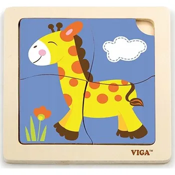Puzzle Dřevěné Stavebnice puzzle Viga žirafa