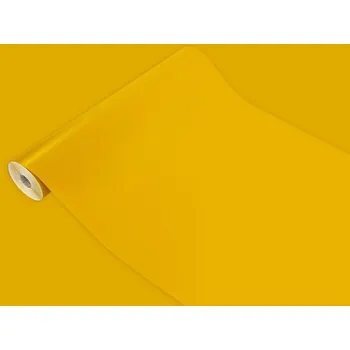 Tapeta Dekorativní nábytková dýha Fólie PVC Lepicí Barva Žlutá Role Šířka 45 cm