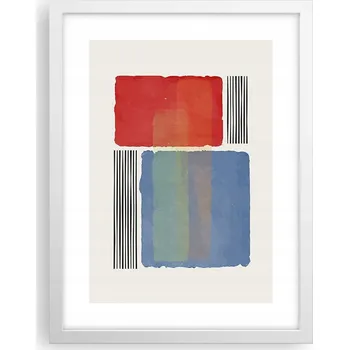 Obraz Obraz plakát v bílém rámu do obýváku 30x40 abstrakce plakáty na zeď