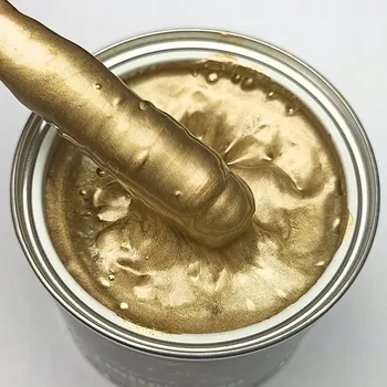 Lak na dřevo Akrylová Barva na dřevo LinitoWood Zlatá Antická 800 ml, metalický efekt