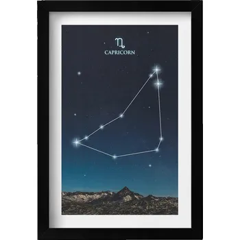 Obraz Dekorativní nástěnný obraz do pokoje Znamení zvěrokruhu Kozoroh 20x30 cm