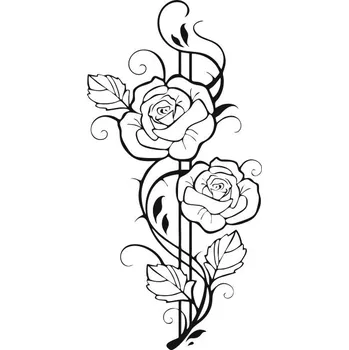 Obraz Samolepka na stěnu Květiny Růže 200 cm