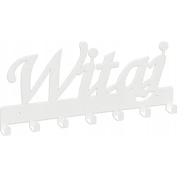 Věšák Šatní ramínko kovový Domer bílý