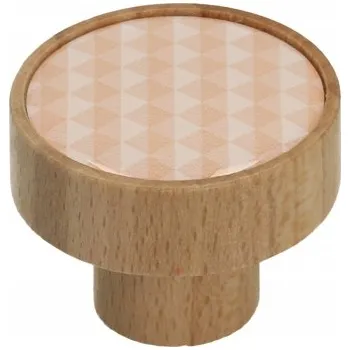 Obraz Dřevěná úchytka GAMET buková GD08 V29 trojúhelníčky b