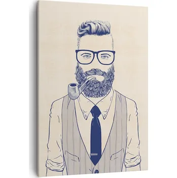 Obraz Obraz na plátně do obývacího pokoje ložnice 50x70 muž obrazy na zeď canvas