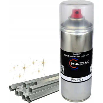 Barva ve spreji Lak barva ve spreji na hliník RAL 7033 Lesklá