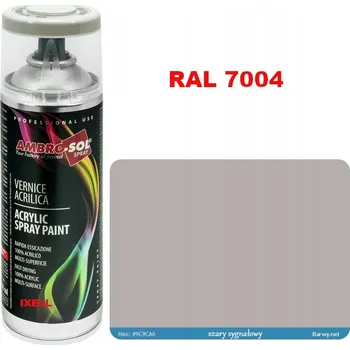 Barva ve spreji RAL 7004 AKRYLOVÝ LAK ve spreji šedá LESKLÁ 1233