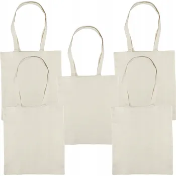 Nákupní taška Látková taška 42 x 38 cm hnědá