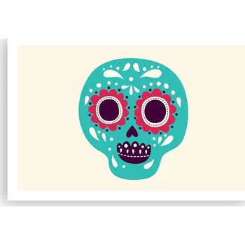 Obraz Obraz plakát do obýváku ložnice 91x61 lebka foto na zeď bez rámu