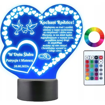 Lampička Plexido vícebarevná Noční lampa