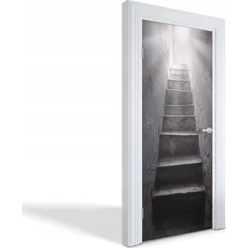Fototapeta Samolepící nálepka na dveře skříně Schody pro světlo 85 x 205 cm